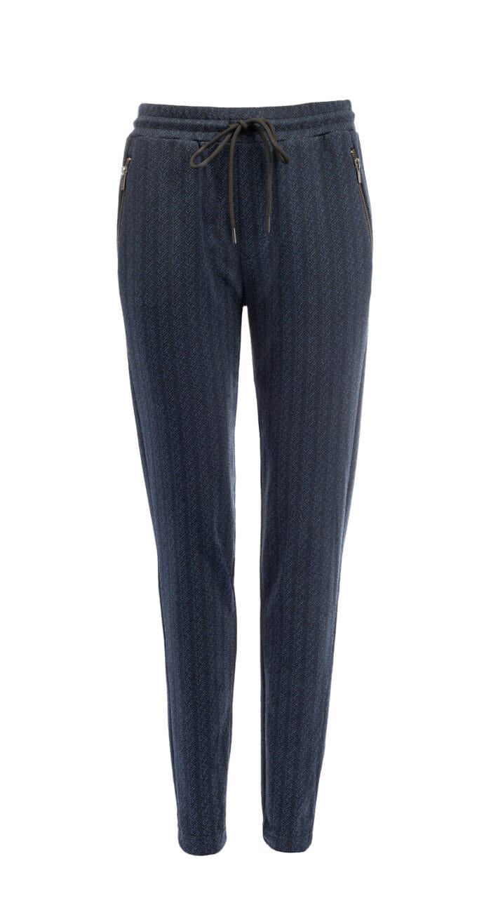 NED Broek Nino Paspel Marine Minimal Harringbone