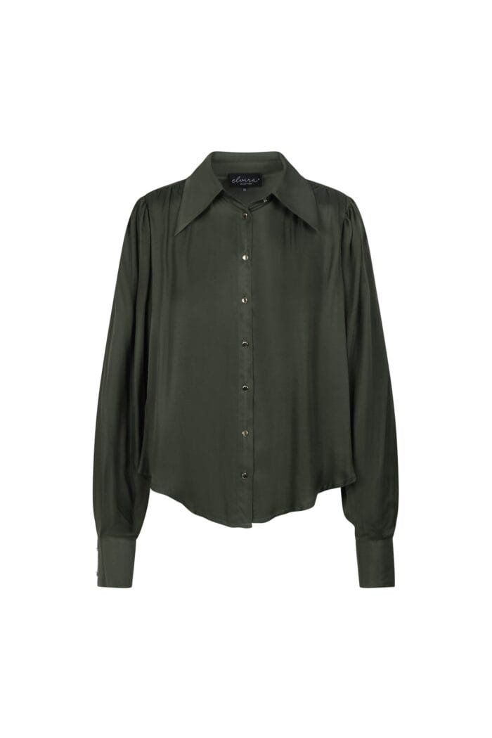 Elvira Blouse Charlotte Dark Green