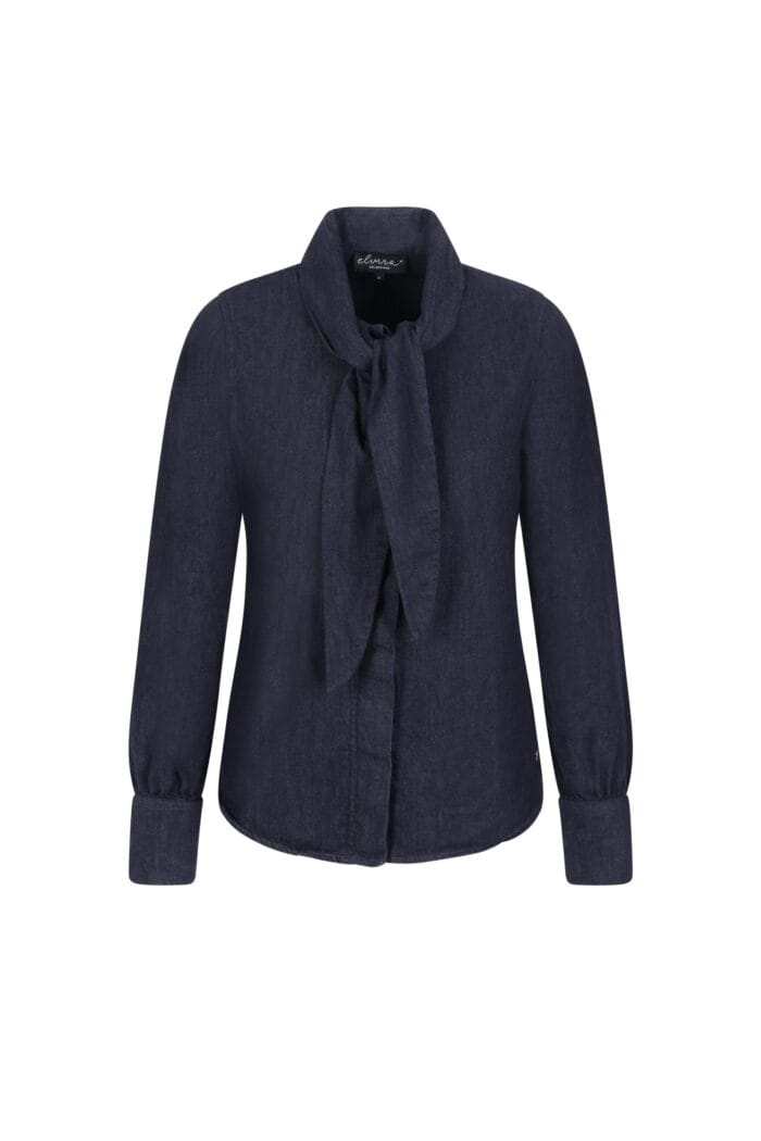 Elvira Blouse Danna Dark Blue Melange